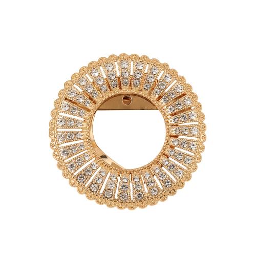 Zinc Alloy Brooches plated for woman & with rhinestone 42mm Sold By PC