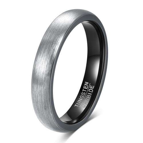 Tungsten Stålring til mænd, Wolfram stål, forgyldt, Unisex & forskellig størrelse for valg, oprindelige farve, Solgt af PC