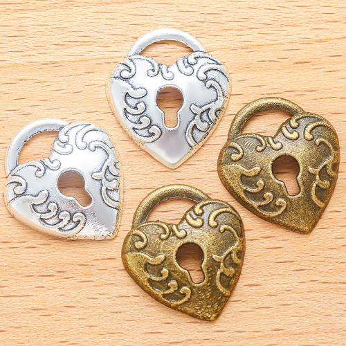 Zinc Alloy Heart Pendants plated DIY Sold By Bag