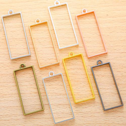 Tibetan Style Pendants, Rectangle, plated, DIY, more colors for choice, 48x19mm, 100PC/Bag, Sold By Bag