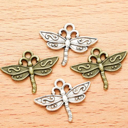 Zinc Alloy Animal Pendants Dragonfly plated DIY Sold By Bag