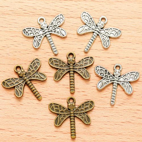 Zinc Alloy Animal Pendants Dragonfly plated DIY Sold By Bag