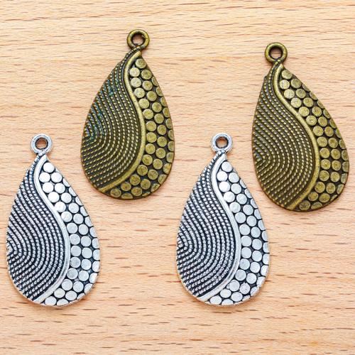 Tibetan Style Pendants, Teardrop, plated, DIY, more colors for choice, 31x16mm, 100PC/Bag, Sold By Bag