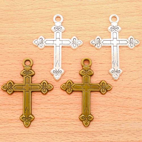 Zinc Alloy Cross Pendants plated DIY Sold By Bag