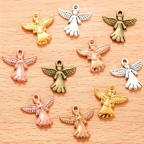 Zinc Alloy Pendler, Angel Wing, forgyldt, du kan DIY, flere farver til valg, 100PC/Bag, Solgt af Bag