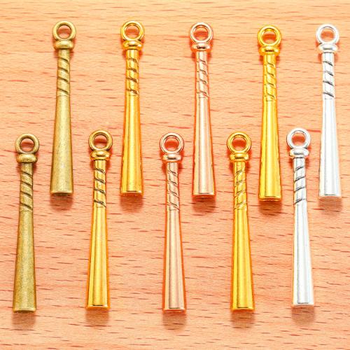 Zinc Alloy Pendants Baseball Bat plated DIY Sold By Bag