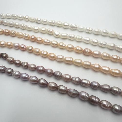 Cultured Rice Freshwater Pearl Beads DIY 5-6mm Sold Per Approx 37 cm Strand