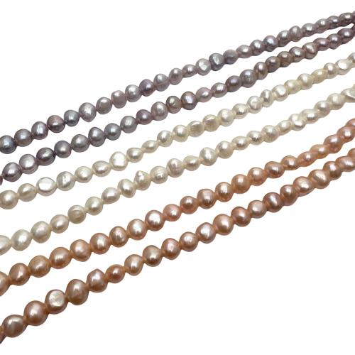 Perlas Keishi Cultivadas de Agua Dulce, Perlas cultivadas de agua dulce, Bricolaje, más colores para la opción, 6-7mm, Vendido para aproximado 37 cm Sarta