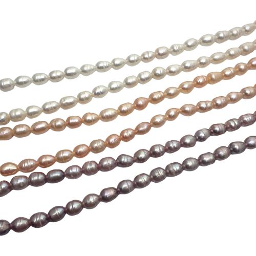 Cultured Rice Freshwater Pearl Beads, DIY, more colors for choice, 6-7mm, Sold Per Approx 36 cm Strand