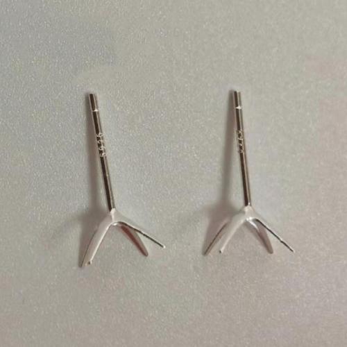 Clou boucle d'oreille en argent sterling 925, DIY & normes différentes pour le choix, Vendu par paire