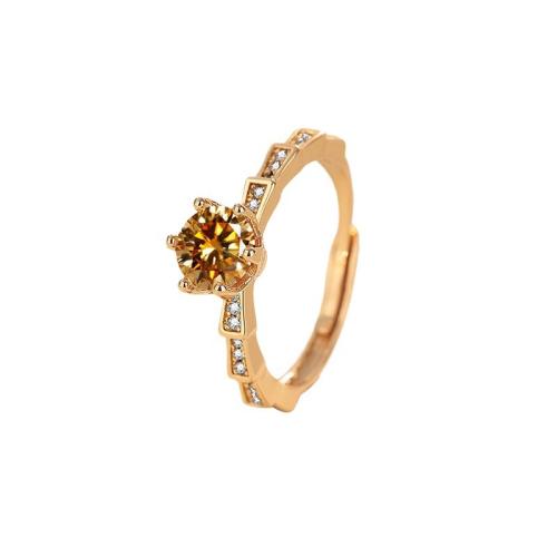 Cubic Zirconia Micro Pave Brass Ring, fashion jewelry & micro pave cubic zirconia & for woman, US Ring Size:7, Sold By PC