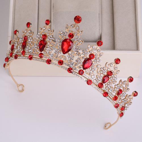 Bridal Tiaras, Tibetan Style, for bridal & with rhinestone, more colors for choice, 150x60mm, Sold By PC