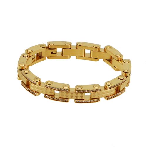 Bijoux bracelet en acier inoxydable, Acier inoxydable 316, bijoux de mode & styles différents pour le choix & pour homme, plus de couleurs à choisir, Longueur:Environ 22 cm, Vendu par PC