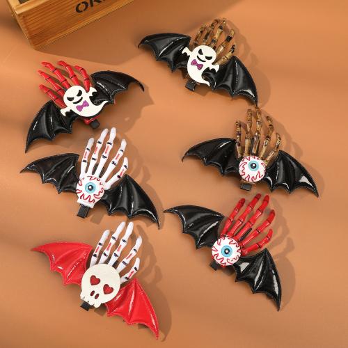 Plastic Alligator Hair Clip, Halloween Jewelry Gift & different styles for choice & for woman, 130x75mm, Sold By PC