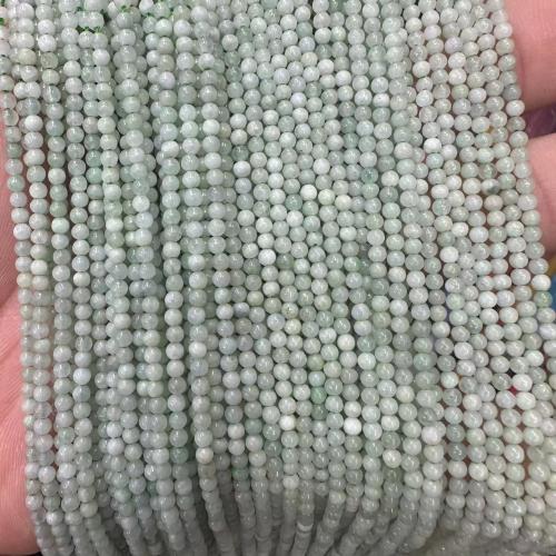 Natural Jade Beads, Jade Burma, Round, polished, DIY & different size for choice, Sold Per Approx 38 cm Strand