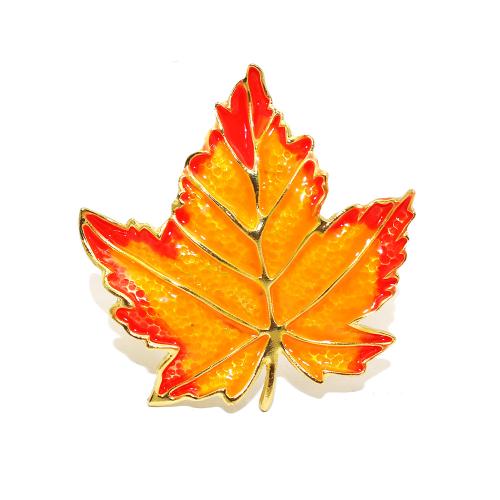 Tibetan Style Napkin Ring, Maple Leaf, gold color plated, different styles for choice & enamel, more colors for choice, nickel, lead & cadmium free, Sold By PC