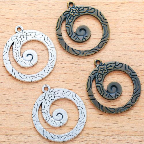 Tibetan Style Pendants, Round, plated, DIY, more colors for choice, 29x25mm, 100PCs/Bag, Sold By Bag