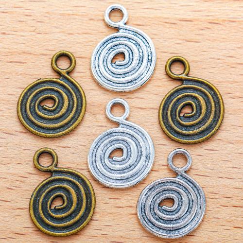 Pendentifs en alliage de zinc, Rond, Placage, DIY, plus de couleurs à choisir, 17x13mm, 100PC/sac, Vendu par sac