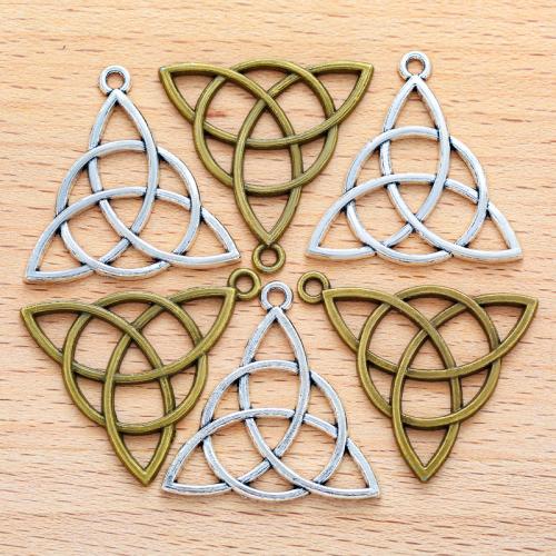 Tibetan Style Pendants, Triangle, plated, DIY, more colors for choice, 30x29mm, 100PCs/Bag, Sold By Bag