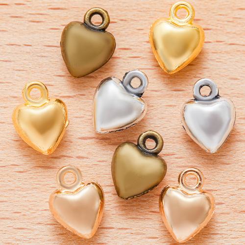 Zinc Alloy Heart Pendants plated DIY Sold By Bag