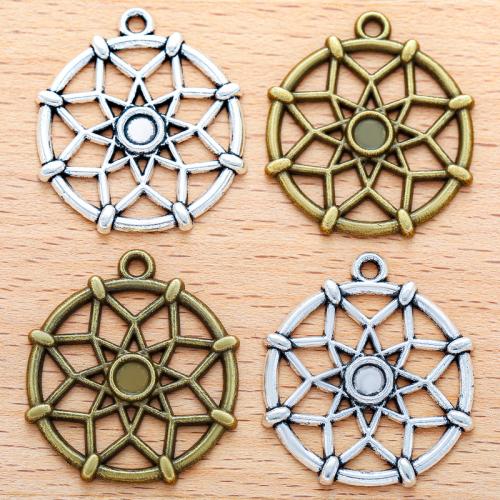 Pendentifs en alliage de zinc, Attrapeur de rêves, Placage, DIY, plus de couleurs à choisir, 30x26mm, 100PC/sac, Vendu par sac