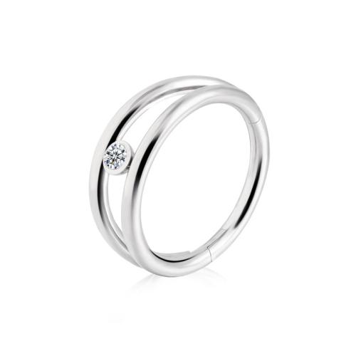 Gioielleria da Piercing naso in acciaio inox, 316 acciaio inox, gioielli di moda & unisex & formato differente per scelta & Micro spianare cubic zirconia, Venduto da PC