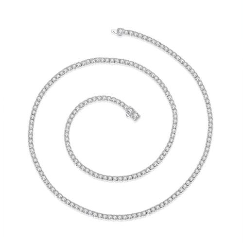 Colliers en argent sterling, Argent sterling 925, bijoux de mode & normes différentes pour le choix & pour femme, Vendu par PC