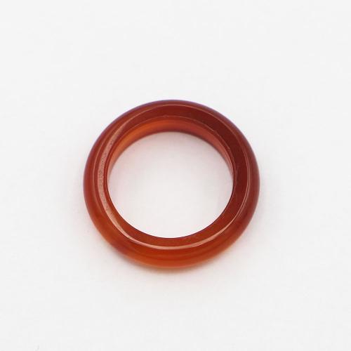 Agate Finger Ring, Red Agate, Donut, Unisex & different size for choice, red, 6mm, Sold By PC