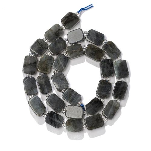 Perles en labradorite, DIY, noire, 12x8mm, 28PC/brin, Vendu par Environ 38 cm brin