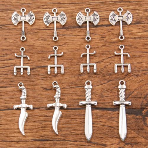 Zinc Alloy Tool Pendants antique silver color plated & DIY nickel lead & cadmium free Approx Sold By Bag