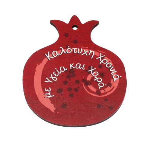 Pendentifs en bois, impression, DIY, rouge, 80x97x3.50mm, Trou:Environ 4.5mm, Vendu par PC