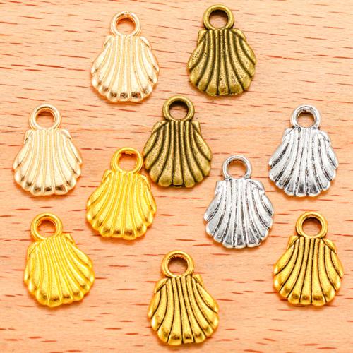 Tibetan Style Pendants, Shell, plated, DIY, more colors for choice, 12x9mm, 100PCs/Bag, Sold By Bag