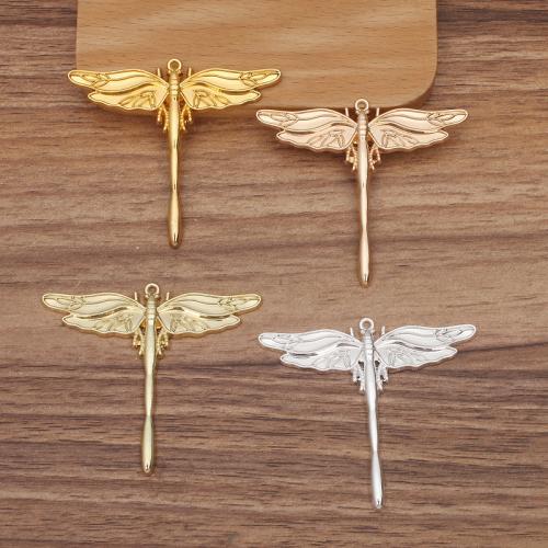 Tibetan Style Animal Pendants, Dragonfly, plated, DIY & enamel, more colors for choice, nickel, lead & cadmium free, 52x58mm, Sold By PC