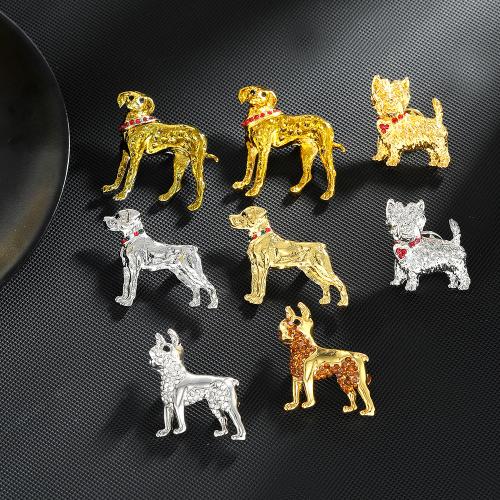 Tibetan Style Brooches, plated, different styles for choice & for woman & with rhinestone, more colors for choice, nickel, lead & cadmium free, Sold By PC