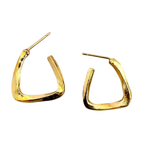 Tibetan Style Stud Earring, gold color plated, fashion jewelry, golden, nickel, lead & cadmium free, 18x20mm, Sold By Pair