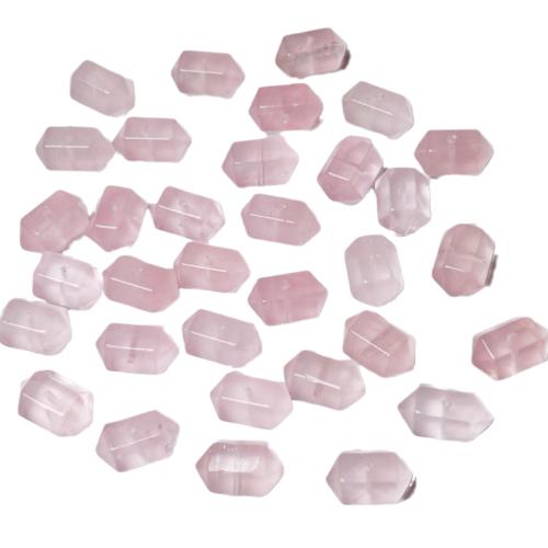 Φυσικό ροζ χαλαζία χάντρες, Rose Quartz, γυαλισμένο, τυχαία αποστολή & φυσικό & DIY, Length: about 16-18mm., Sold Με PC