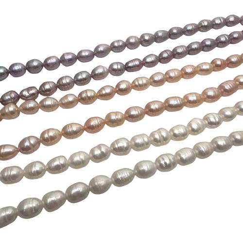 Cultured Rice Freshwater Pearl Beads, DIY, more colors for choice, 7-8mm, Sold Per Approx 36 cm Strand