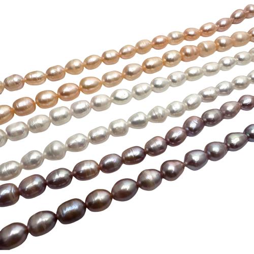 Cultured Rice Freshwater Pearl Beads, DIY, more colors for choice, 7-8mm, Sold Per Approx 37 cm Strand