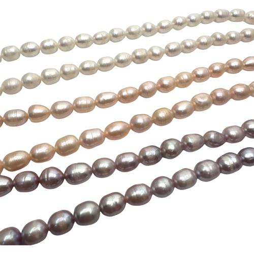 Perlas Arroz Freshwater, Perlas cultivadas de agua dulce, Bricolaje, más colores para la opción, 8-9mm, Vendido para aproximado 36 cm Sarta