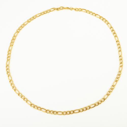 Chaîne collier , Acier inoxydable 304, bijoux de mode & unisexe, plus de couleurs à choisir, 6x2mm, Longueur:Environ 60 cm, Vendu par PC