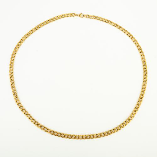 Stainless Steel Chain Necklace, 304 Stainless Steel, fashion jewelry & Unisex, 6x2mm, Length:Approx 60 cm, Sold By PC