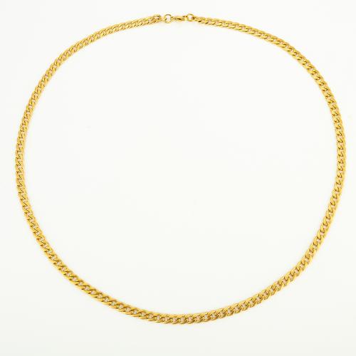 Chaîne collier , Acier inoxydable 304, bijoux de mode & unisexe, plus de couleurs à choisir, 5x2mm, Longueur:Environ 60 cm, Vendu par PC