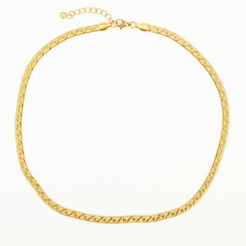 Chaîne collier , Acier inoxydable 304, bijoux de mode & unisexe, 5x1mm, Longueur:Environ 50 cm, Vendu par PC