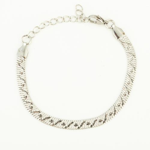 Stainless Steel Jewelry Bracelet, 304 Stainless Steel, fashion jewelry & Unisex, Length:Approx 21 cm, Sold By PC