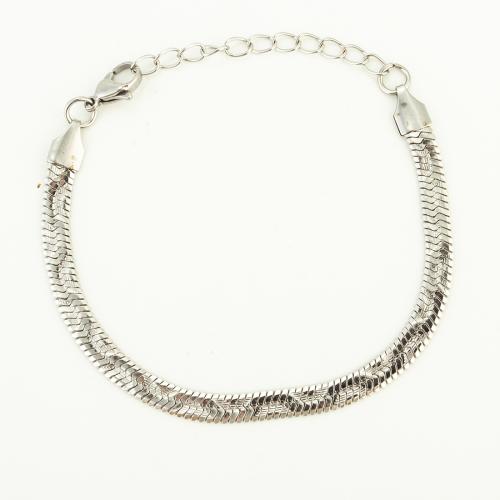 Stainless Steel Jewelry Bracelet, 304 Stainless Steel, fashion jewelry & Unisex, Length:Approx 21 cm, Sold By PC