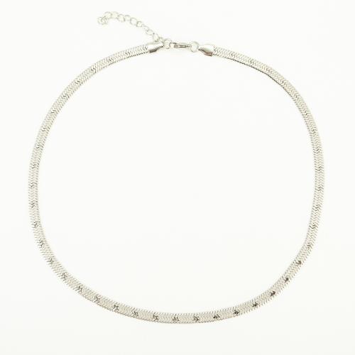 Chaîne collier , Acier inoxydable 304, bijoux de mode & unisexe, Longueur:Environ 50 cm, Vendu par PC