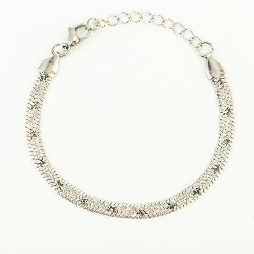 Stainless Steel Jewelry Bracelet 304 Stainless Steel fashion jewelry & Unisex Length Approx 21 cm Sold By PC