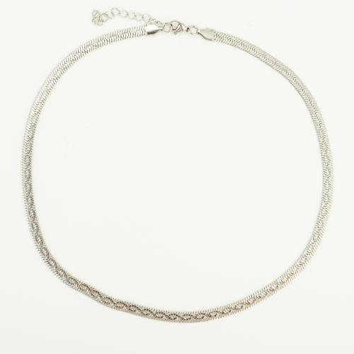 Stainless Steel Chain Necklace, 304 Stainless Steel, fashion jewelry & Unisex, Length:Approx 50 cm, Sold By PC