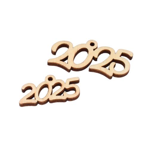 Wood Pendants, Number, DIY & different size for choice, Hole:Approx 2.5mm, Sold By PC