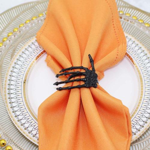 Tibetan Style Napkin Ring, Hand, plated, Halloween Design, more colors for choice, nickel, lead & cadmium free, Sold By PC